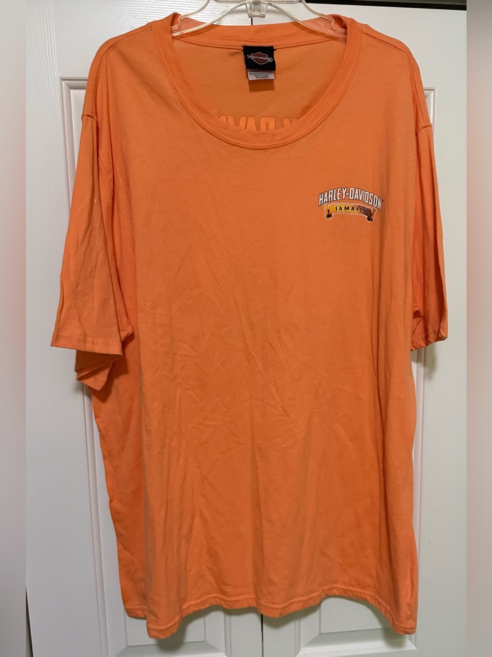 Harley-Davidson XX-Large Orange Jamaica Beach Cruiser T-Shirt